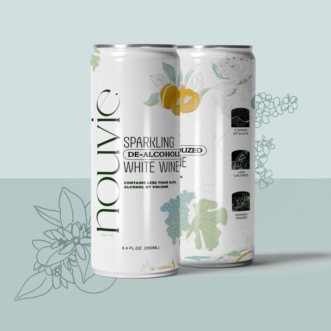 4-Pack Sparkling De-Alcoholized White Wine (Pre-Order COMING SOON)